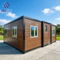 Nuevo Diseño de Casa Contenedor Prefabricada Expandible de 40 y 20 Pies, con 1, 2, 3, 4 o 5 Dormitorios, Casa Móvil de Lujo en Venta