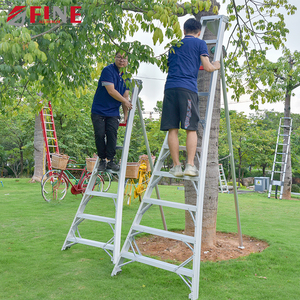 <span class=keywords><strong>Escabeau</strong></span> pliant en aluminium moderne pour l'extérieur, <span class=keywords><strong>8</strong></span> <span class=keywords><strong>marches</strong></span>, pour la cueillette des fruits dans les vergers, modèle Farmhouse Harvest Farm Triangle Garden - Product Image 1