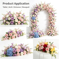 Rangos de Flores Artificiales de Colores Surtidos al por Mayor para Decoración de Pasillos de Boda, Escenarios de Compromiso, Mesas de Banquete y Simulación Floral de Suelo
