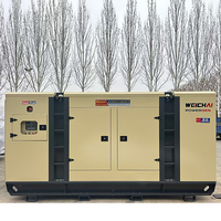Générateur au gaz naturel Weichai de haute qualité 200 kW 250 kVA, silencieux, avec canopy, 220 V/380 V, GPL, GNC, groupe électrogène, vente d'usine, multi-usages