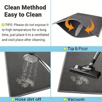 Tapis anti-éclaboussures en mousse EVA pour litière de chat, contrôle de la dispersion, facile à nettoyer, tapis pour litière pour chats d'intérieur