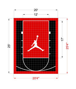Campo da Basket Fai-da-Te 20x25 per Giardino - Assorbimento degli Urti, Drenaggio dell'Acqua e Durata Superiore a 10 Anni - Product Image 5