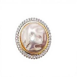 Simple Trendy Best Quality <b>Gold</b> Finish Stylish <b>Ring</b> For Function And Party Wedding Wear Collection For Women And Girls - Product Image 2
