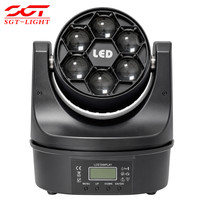 Mini projecteur à tête mobile 6x12W RGBW 4-en-1 Bee Eye 120W 16CH DMX512, faisceau de 1,5 degré, zoom 6-51 pour DJ, discothèque, scène