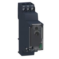 Relè temporizzato RE22R1DMR, serie Harmony Time, montaggio su guida DIN, 1 contatto, 240V DC/24V AC, funzione, intervallo di temporizzazione SPDT