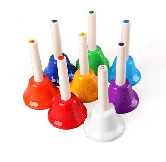 hot sell Orff percussion 8 tone hand bell trumpet children's toy kindergarten teaching AIDS kids gifts classroom