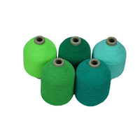 Le haut Spandex de polyester coloré par 1807575 élastique a couvert le fil à tricoter de chaussettes pour le tissage