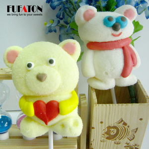 Sucettes en forme d'ours en peluche faites à la main, bonbons en <span class=keywords><strong>guimauve</strong></span> - Product Image 3
