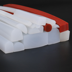 2mm Wear-Resistant Shock-Absorbing Flat Translucent <strong>Silicone</strong> Rubber <strong>Strip</strong> Solid <strong>Strip</strong> with Cutting Processing Service - Product Image 2