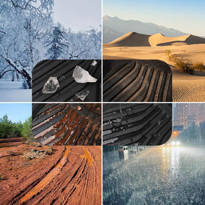 Tapis de sol <span class=keywords><strong>marron</strong></span> pour voiture, ensemble complet, en PVC robuste, 4 pièces, épaisseur 2 mm, protection toutes saisons pour l'avant <span class=keywords><strong>et</strong></span> l'arrière - Product Image 3