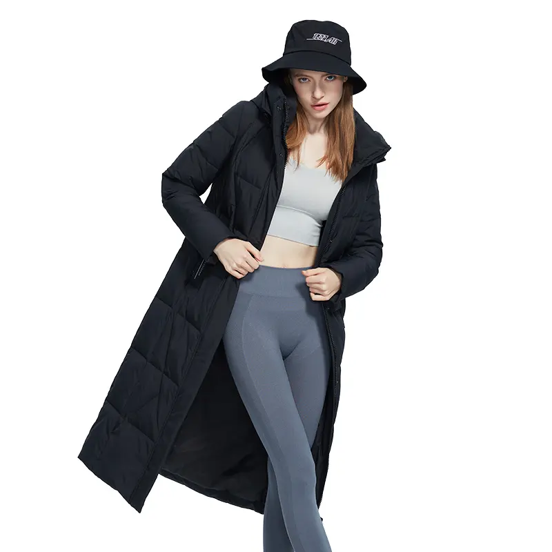 MIEGOFCE Winter New Women's Collection Coat Women Stand Collar Hooded Windproof Long Jacket Cotton Clothing D22644