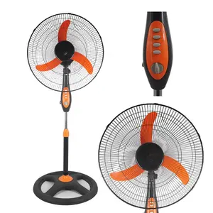 New innovative energy saving multifunction orange black electric round base home 18 inch standing fan