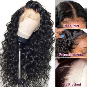 FH Vente en gros de perruques de cheveux bon marché Perruque de cheveux humains avec fermeture à lacet frontal Perruque de cheveux humains vierge brésilienne à cuticule alignée avec fermeture à lacet - Product Image 2