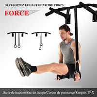 Barre de traction murale en acier pour salle de sport à domicile, portable, multi-prises, écologique, antidérapante, couleur personnalisée