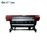 Mesin Cetak Plotter Garros 10ft 6ft 1.8m 3.2m DX5 Xp600 Printhead untuk Vinyl Flex Banner Eco Printer
