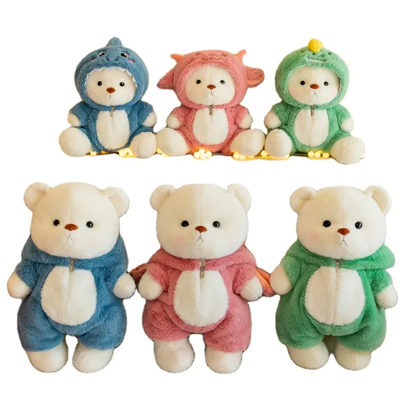 कस्टम लोगो भालू प्लग गुड़िया भरा हुआ पशु खिलौना निर्माता जन्मदिन उपहार