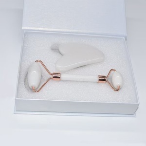 SYMLM Roue roulante jade Anti-âge jade 3D rouleau de massage personnalisé blanc <span class=keywords><strong>Jaderoller</strong></span> guasha soins de la peau et outils de beauté - Product Image 2