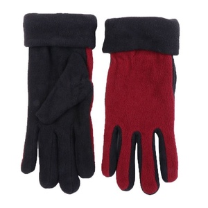 Gant en <span class=keywords><strong>polaire</strong></span> monocouche pour femmes OEM 2 tons de couleurs Gant en <span class=keywords><strong>polaire</strong></span> personnalisé pour hommes avec logo brodé - Product Image 2