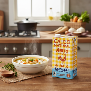 Meilleure vente Fabriqué en Espagne Bouillon de poulet à faible teneur en sel 6X1L aux ingrédients savoureux et purs pour l'exportation - Product Image 3