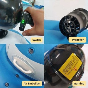 เจ็ทสกีเป่าลม PVC สำหรับ 2 คน เรือยนต์แบบชาร์จไฟได้ สำหรับใช้ในสวนน้ำเชิงพาณิชย์ รองรับผู้โดยสารไม่เกิน 5 คน - Product Image 2