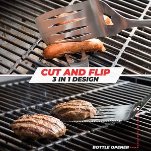 Juego de Utensilios para Asar de Acero Inoxidable Resistente al Calor, Estilo Coreano, de Alta Resistencia, con Mango Largo, 4 Piezas, para Uso en Exteriores, Venta Caliente en Alibaba - Product Image 3