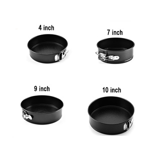 Piccola teglia rotonda in acciaio al carbonio con fondo non aderente a molla <span class=keywords><strong>per</strong></span> friggitrice ad aria - Product Image 3