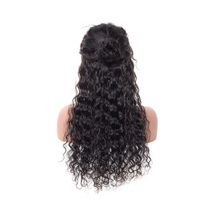 Hot sale 12A remy brazilian virgin invisible 180% 150% nature wave lace front wig with baby <span class=keywords><strong>hair</strong></span> - Product Image 3