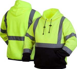 Người đàn ông củ<span class=keywords><strong>a</strong></span> phản quang Hoodies nhà sản xuất OEM Hi VIS Trọng lượng nhẹ Áo cao khả năng hiển thị ANSI Class 3 an toàn làm việc Áo Thun - Product Image 2