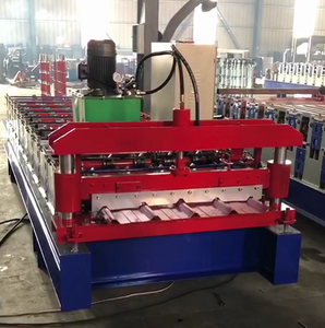 Single Layer Metal Roof Sheeting Roll Forming Machine Highway Guardrail Roll Forming Machine for <b>Tile</b> Making - Product Image 2
