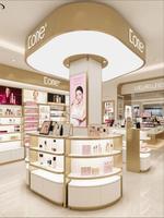 Vitrine de présentation cosmétique GZowin écologique et durable avec éclairage LED, design personnalisable pour la vente au détail et la décoration intérieure