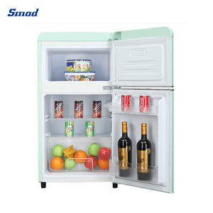 Réfrigérateur à double porte de style rétro 88L avec congélateur supérieur pour la maison - Product Image 4
