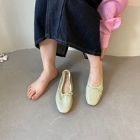 XINZI RAIN Chaussures de Ballet Personnalisées à Faible MOQ pour Dames, Élégantes Ballerines Pliables en Cuir PU Souple pour Femmes