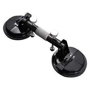 150mm iron material Double Handle Glass ceramic Adjustable vacuum Suction cup Lifter Glass Sucker Plate Disc