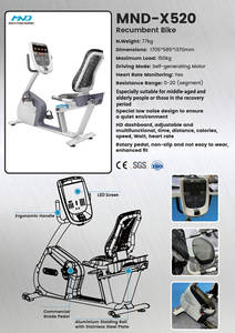 Équipement de sport Vélo de fitness à domicile Équipement de fitness Vélo magnétique cardio MND-X520 Vélo couché commercial - Product Image 2