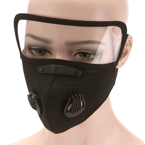<span class=keywords><strong>Masque</strong></span> de cyclisme respirant en polyester avec filtre remplaçable, anti-smog, anti-poussière, <span class=keywords><strong>masque</strong></span> de sport et de gym avec valve respiratoire et lunettes - Product Image 1
