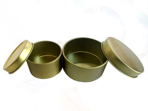 Barattoli per Candele in Latta Lucida da 8oz con Coperchio in Due Pezzi, Disponibili in Nero, Bianco e Oro, per Adesivi, Conservazione Candele e Piccoli Ornamenti - Product Image 5