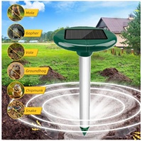 Répulsif solaire en ABS pour taupes, campagnols, rats et ratons laveurs – Contrôle écologique des nuisibles en extérieur pour pelouses et jardins