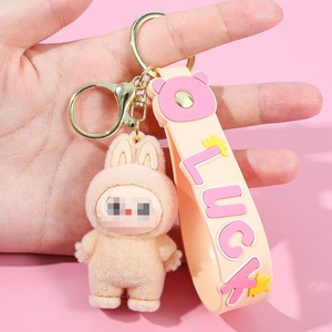For <strong>Plastic</strong> Flocking Digital Printing Key Chain Cartoon <strong>Doll</strong> School Bag Pendant Car Key <strong>Small</strong> Gift Wholesale - Product Image 4
