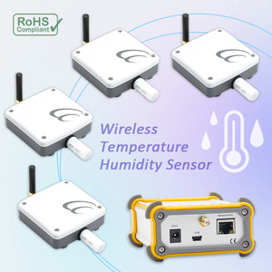 เซ็นเซอร์วัดอุณหภูมิและความชื้นแบบเรียลไทม์ IoT  วัสดุพลาสติก 4 ช่องสัญญาณ ไร้สาย - Product Image 1
