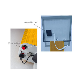 Luz de borde de advertencia de lámpara de contorno de flash síncrono recargable con energía solar de fábrica - Product Image 5