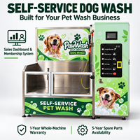 Stasiun Cuci Anjing Swalayanan Komersial Mesin Mandi Hewan Peliharaan dari Baja Anti Karat untuk Toko Hewan Peliharaan, Franchise, Pabrik OEM ODM