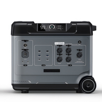 Station d'alimentation portable à onde sinusoïdale pure 500W-3000W au lithium avec MPPT, générateur de secours d'urgence pour camping, randonnée, pêche et activités de plein air