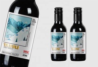 Etiqueta adhesiva de diseño personalizado para bebidas, vino, cerveza y whisky