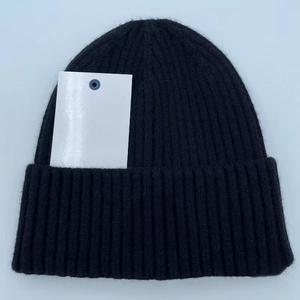 Модная зимняя шапка унисекс в Корейском стиле 100% шерстяная вязаная шерстяная шапка с вертикальными полосками Повседневная теплая холодная повязка на голову - Product Image 2