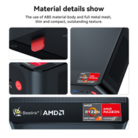 Mini PC Gaming Beelink SER5 PRO AMD R7 5800H OEM Chine Windows 11 Pro 16 Go DDR4 500 Go NVMe SSD Octa-Core Haute Performance pour Gamers