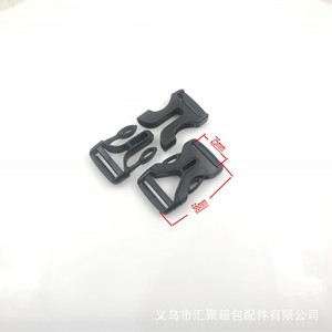 Boucles à dégagement latéral en plastique 20mm 25mm 32mm 38mm 50mm pour sacs, noires, durables, accessoires pour sacs - Product Image 3