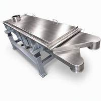 Machine de tamisage vibratoire linéaire rectangulaire en acier inoxydable 304 de qualité alimentaire pour granulés de riz/haricots mungo, avec moteur puissant