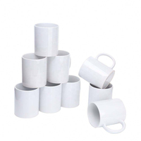 Fabrication de tasses à café en céramique personnalisées avec logo, impression par sublimation, 11 oz blanches, 15 oz vierges pour sublimation