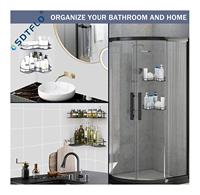 Support de douche à angle collé Suspension SUS304 en acier inoxydable antirouille support de salle de bain support de douche mural