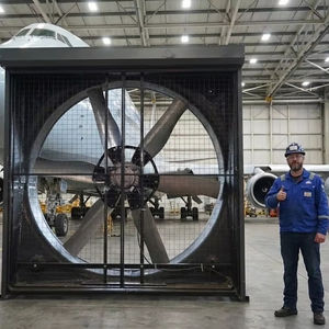 Bonawind 98 inch Exhaust <b>Fan</b> with Heavy Duty Galvanized Housing, Anti-Corrosion <b>Wall</b> <b>Fan</b> for Dairy Farm and Piggery - Product Image 1